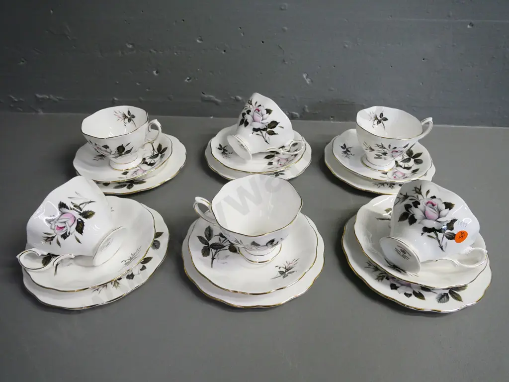 6 Royal Albert 'Queen's Messenger' pattern trios Image 1++