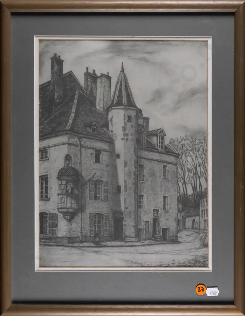 framed  print - street scene- H-300 W-230 Image 1++