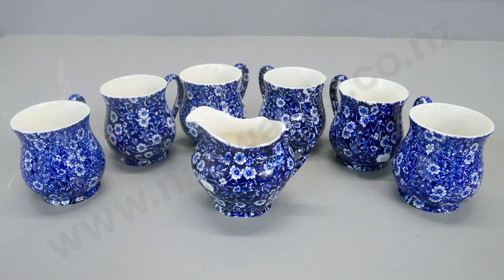 Burleigh Calico coffee cups x6, milk jug Image 1++