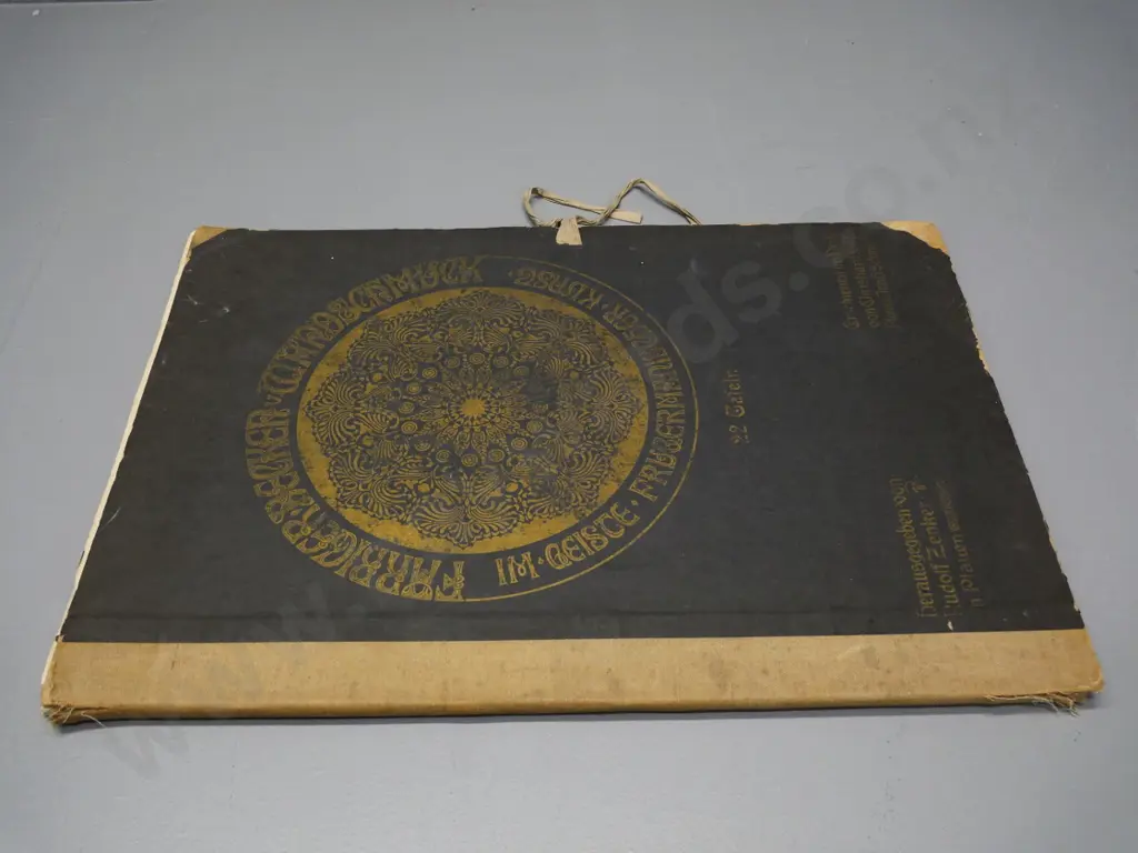 Decken und Wandschmuck - Rudolf Zenker - large folio of German art deco design colour lithographs - sheets are loose Image 1++