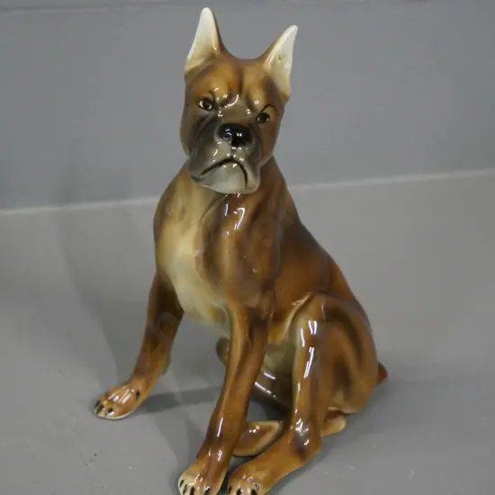 Austrian porcelain dog figure H-160