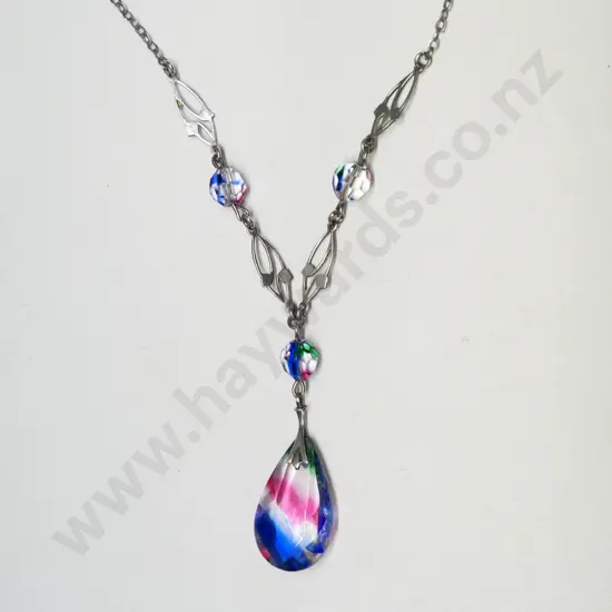 silver ingot pendant chain stamped 925