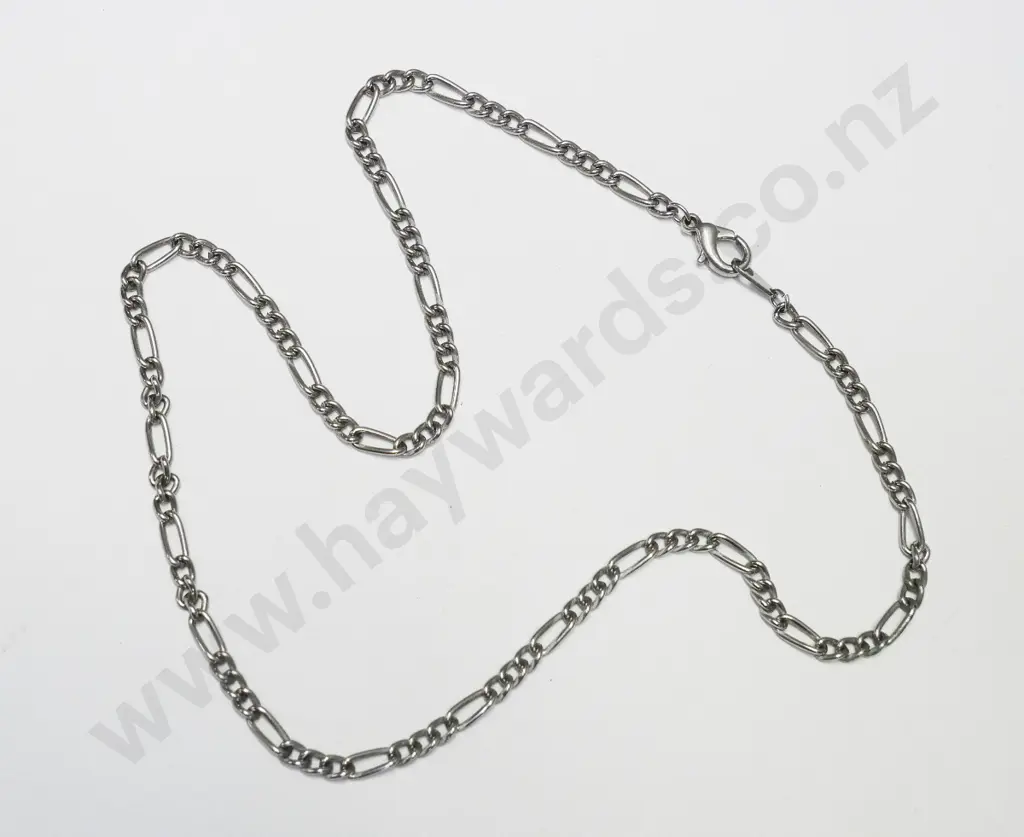 silver link chain stamped 18k Image 1++