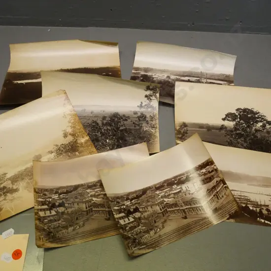 assorted unmounted vintage photos printed on thin paper - Lyttleton, Christchurch, rural & factory scenes (Canterbury?)
