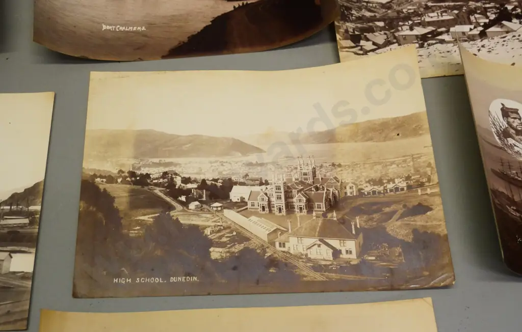 assorted unmounted vintage photos printed on thin paper - Port Chalmers views & one Dunedin Image 1++