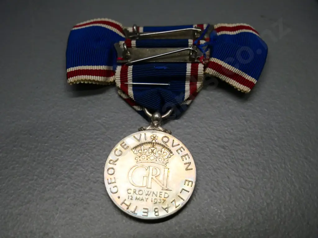 George VI Coronation medal with ribbon and 1956 Wellington Centenary medal 'Plimmer's Noah's Ark' Image 1++