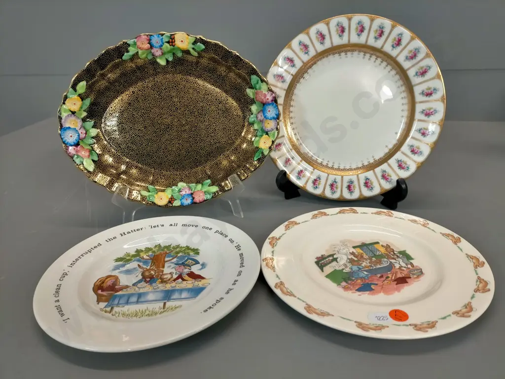 4 plates - Tuscan, Cauldon, Bunnykins, Johnsons Image 1++