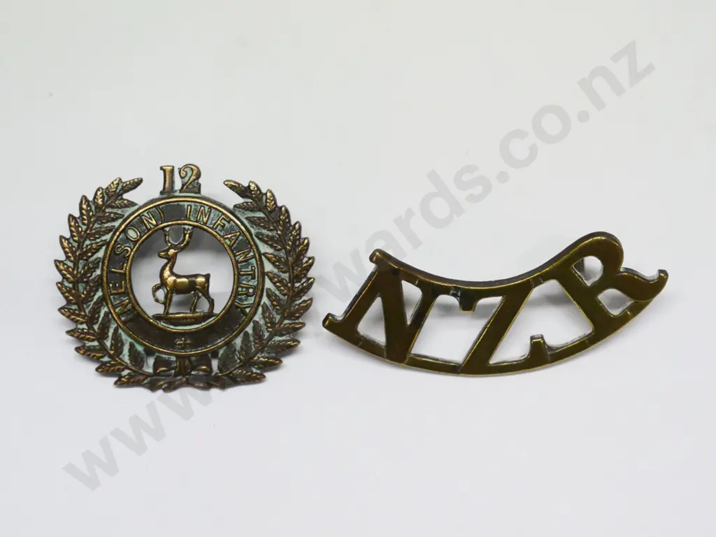 NZR badge & Nelson infantry badge Image 1++