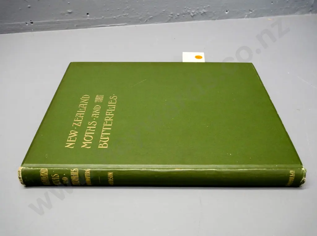 New Zealand Moths & Butterflies by G.V. Hudson, 1897. with 13 colour plates - minor foxing & wear Image 1++