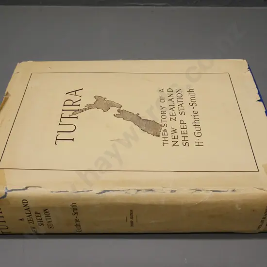 book: Tutira - A New Zealand Sheep Station - H. Guthrie-Smith 3rd edition 1953 - tattered dust jacket