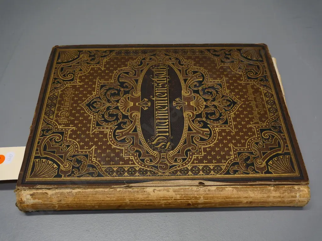 Ornamentenschatz - H. Dolmesch - 1887 German book of design and ornament - wear and some loose pages Image 1++