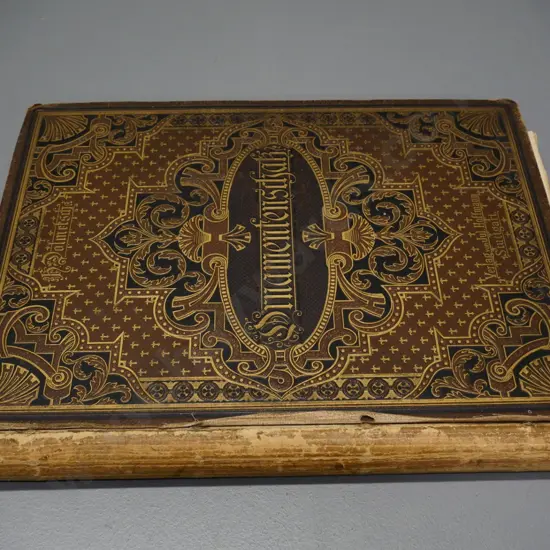 Ornamentenschatz - H. Dolmesch - 1887 German book of design and ornament - wear and some loose pages