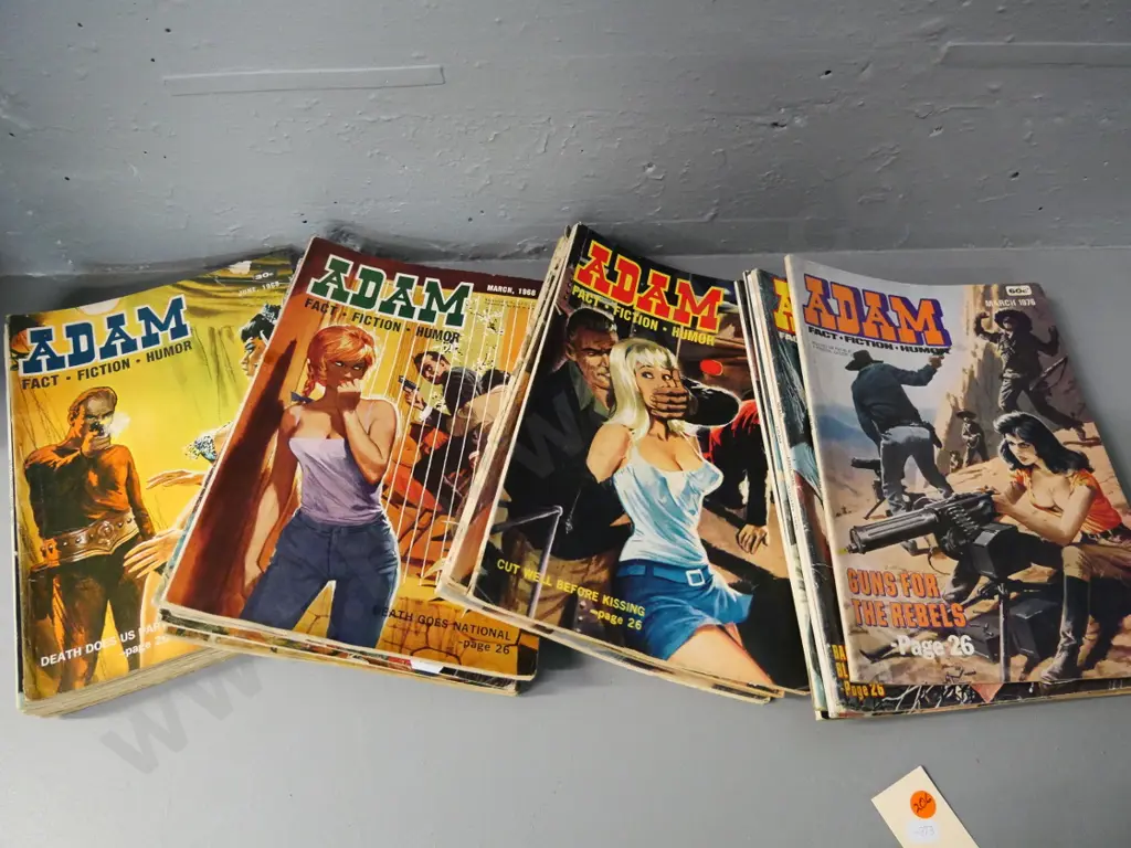 assorted 1960s and 70s back-issues of Adam magazine - all have wear Image 1++