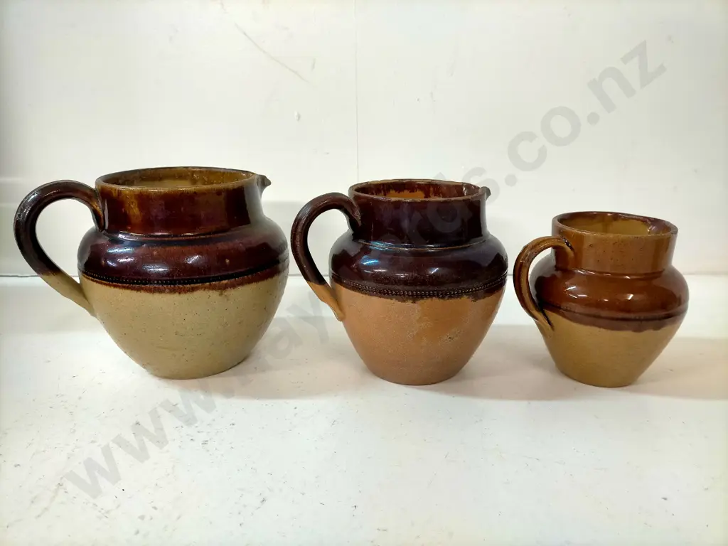 3x Christchurch Brick Co Ltd jugs Tallest H-130 Image 1++