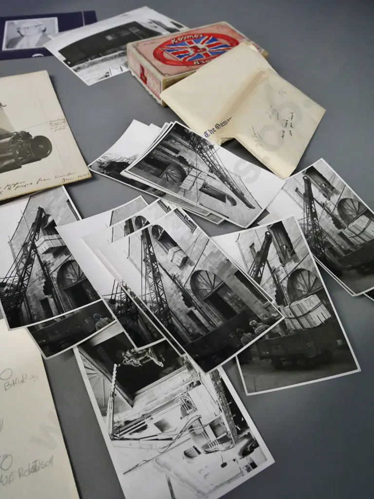 photographs and negatives of the North Otago Times newspaper office Oamaru - election result boards, printing press etc. Image 1++