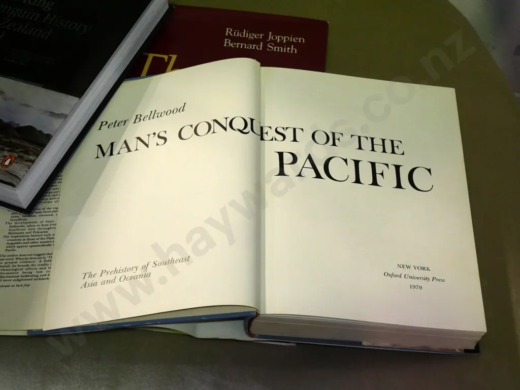 3 hard-cover books - Man's Conquest of the Pacific, Art of Cook's Voyages, Michael King's History of NZ Illustrated Image 1++