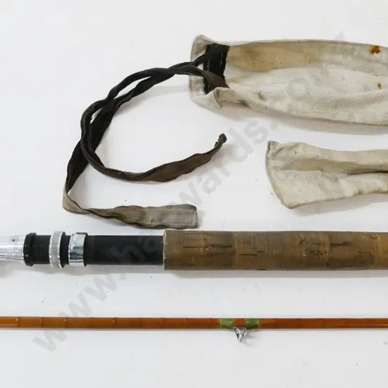 Allcocks 'Leander' 2-piece split-cane fly rod and sleeve
