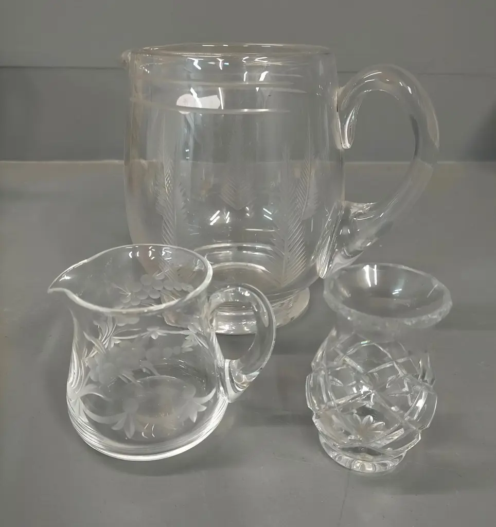 Stuart crystal water jug H-160, small crystal jug, vase Image 1++