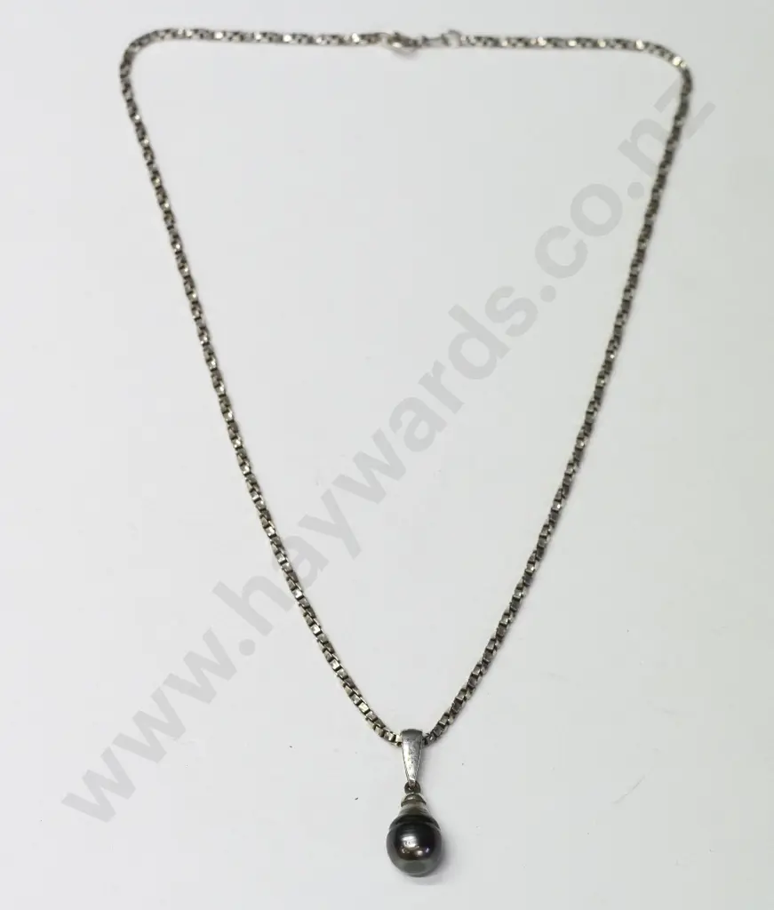 silver link chain pendant stamped 925 Italy Image 1++