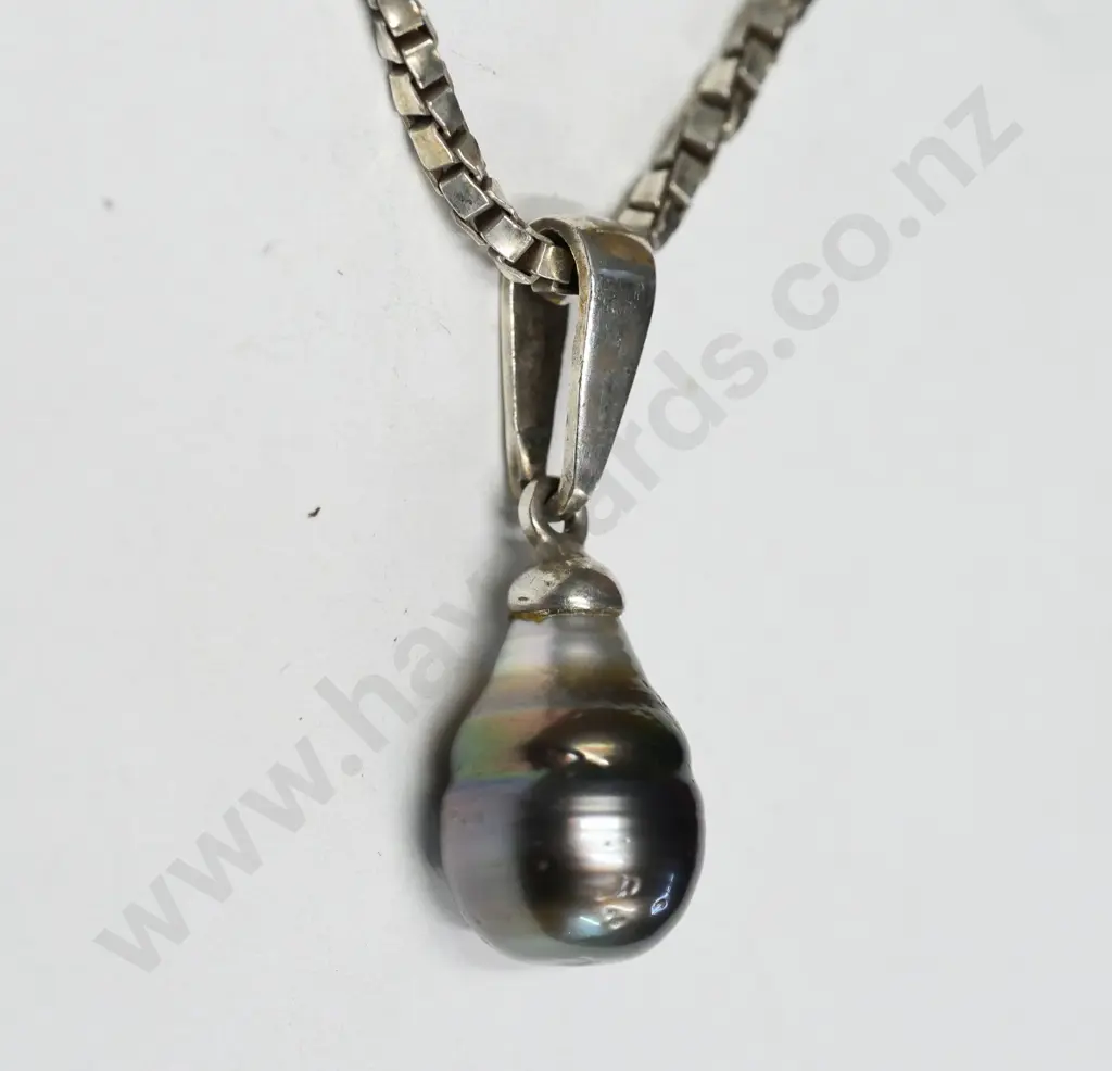 silver link chain pendant stamped 925 Italy Image 1++