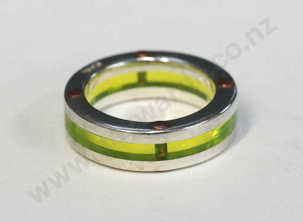 silver ring stamped stgsil Image 1++