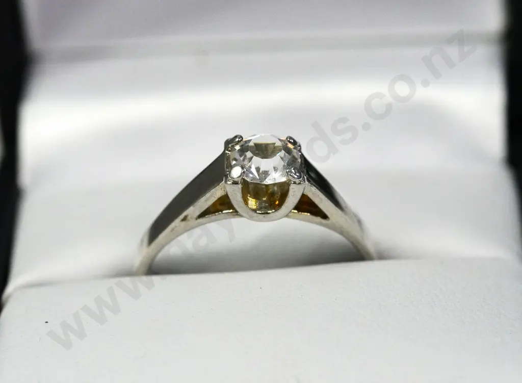 cz dress ring no markings Image 1++