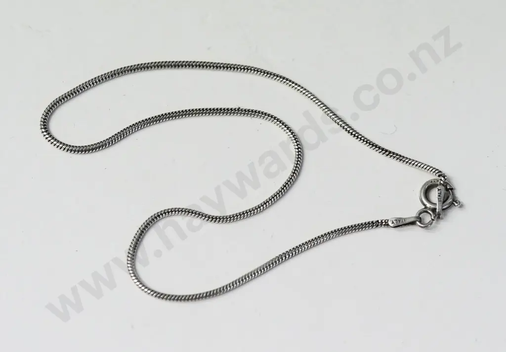silver anklet stamped 925 Italy Image 1++