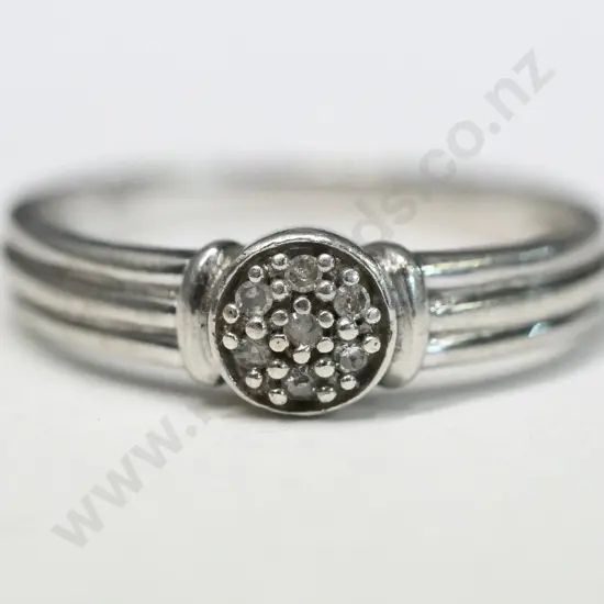 silver cz ring stamped 925