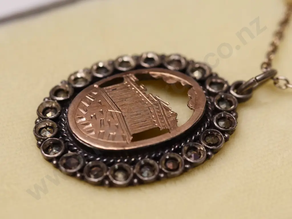 gold necklace with cz stones chain stamped 925 Image 1++