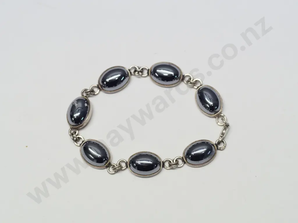 silver & stone? bracelet stamped 925 Image 1++