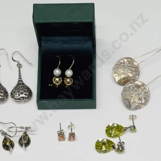6 pairs of earrings