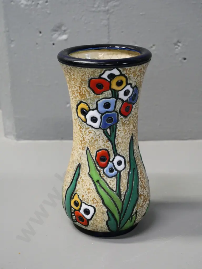 Imperial Amphora Bohmen vase - some crazing H190 D100 Image 1++