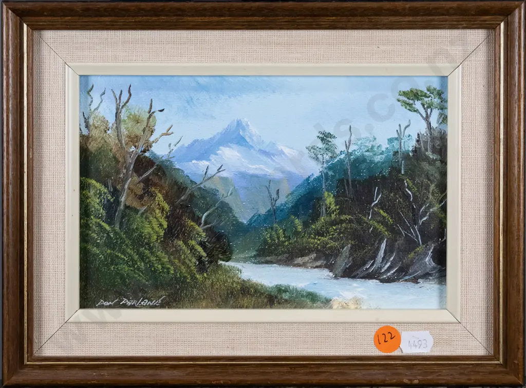 Don Parlane - framed oil  "Mt Talbot" H-120 W-190 Image 1++