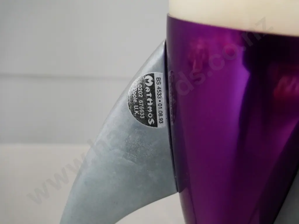 rocket shape lava lamp - anodised purple H-510 Image 1++