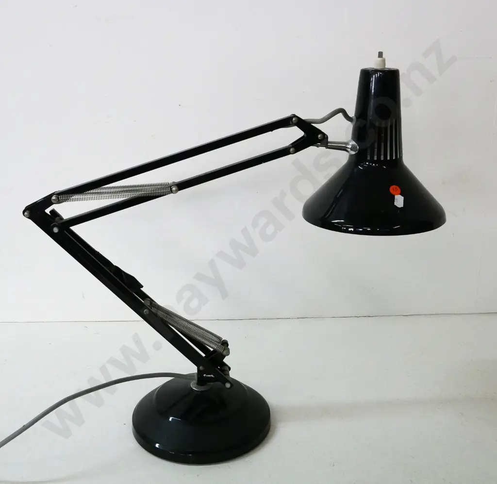 black Superlux anglepoise lamp - shade diameter 190 Image 1++