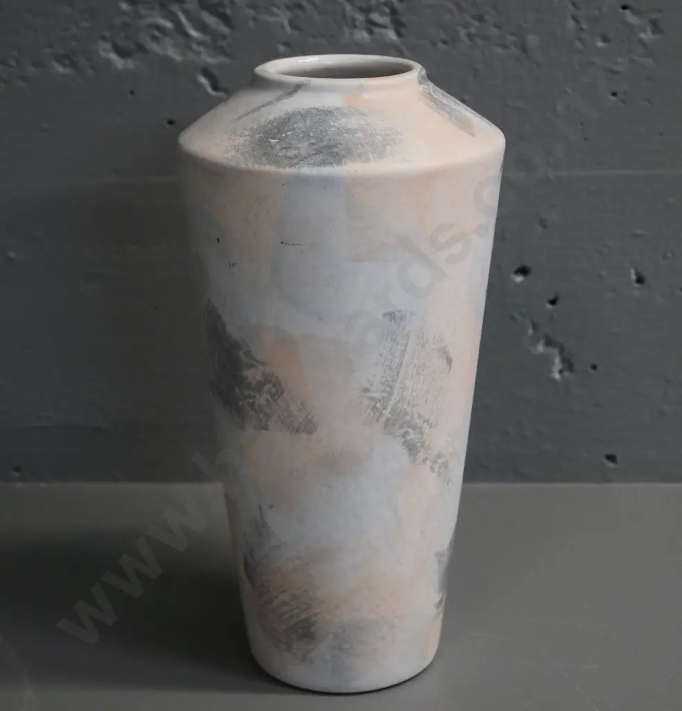 German pottery vase - sponged pastel design H-260 Image 1++