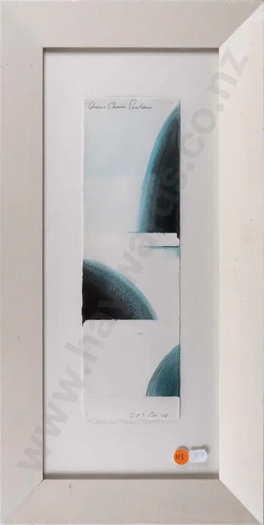 Paulus McKinnon - framed ink & watercolour "Queens Chain Sections" H-290 W-90 Image 1++