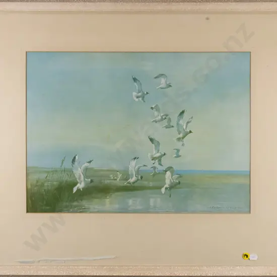 framed Vernon Ward print "Eventide" H-330 W-450