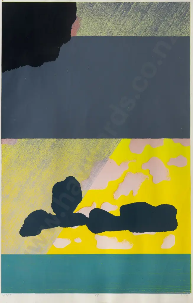 Michael Smither '75 - framed print - abstract - needs a clean under the glass H-710 W-480 Image 1++
