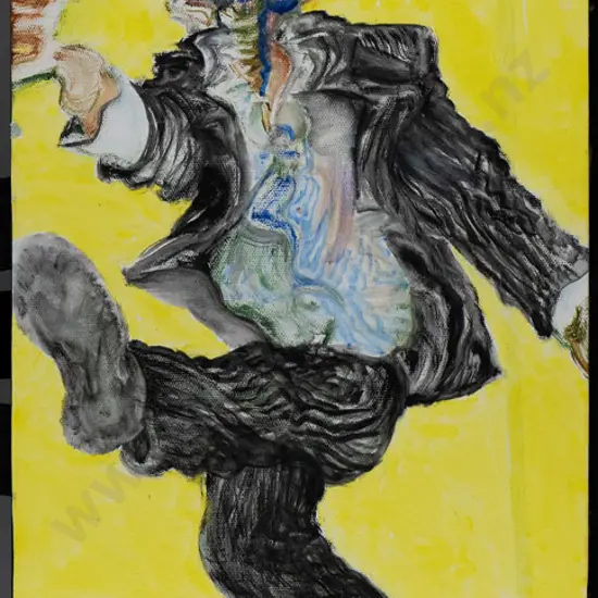 Sheehan '09 - boxed oil on canvas "dance me through the panic H-760 W-260