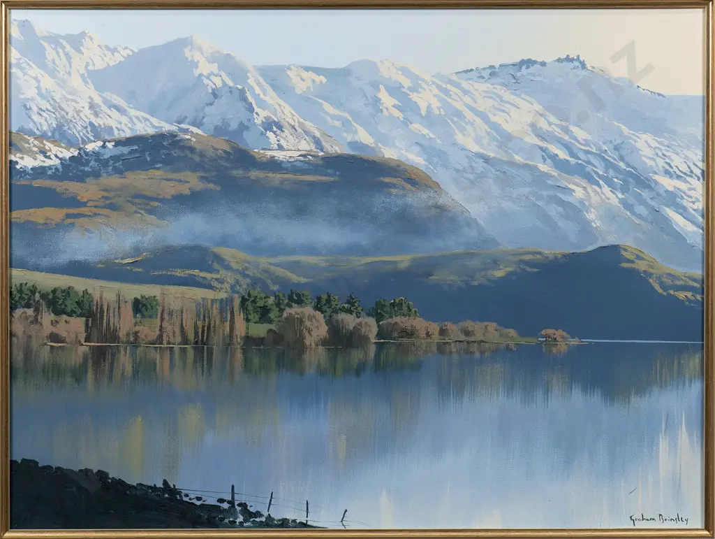 Graham Brinsley - framed oil "Treble Cone Wanaka" H-440 W-580 Image 1++