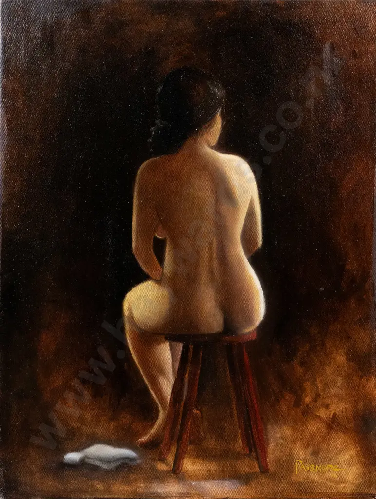 Passmore 2008 -box oil on canvas "Seated Nude" H-610 W-460 Image 1++