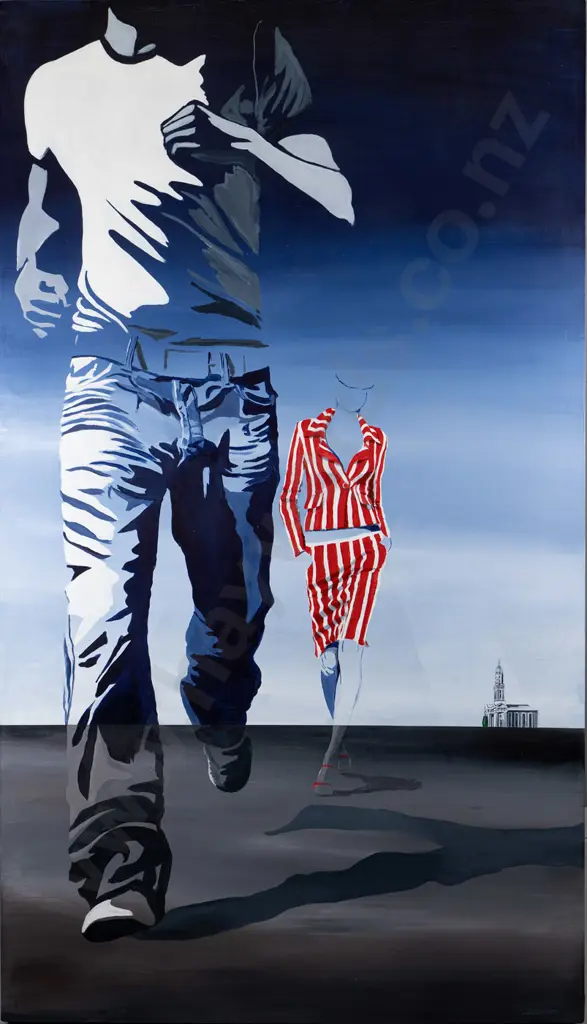 Anah Dunsheath - oil on board "High Performance" H-1400 W-800 Image 1++