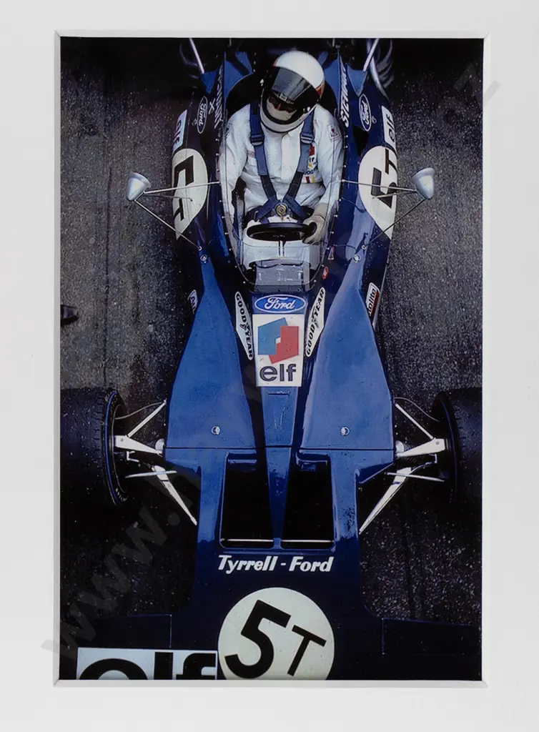 framed photograph-  J Stewart 71 -Tyrrell Ford  H-220 W-150 Image 1++