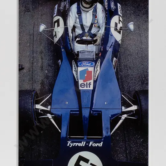 framed photograph-  J Stewart 71 -Tyrrell Ford  H-220 W-150