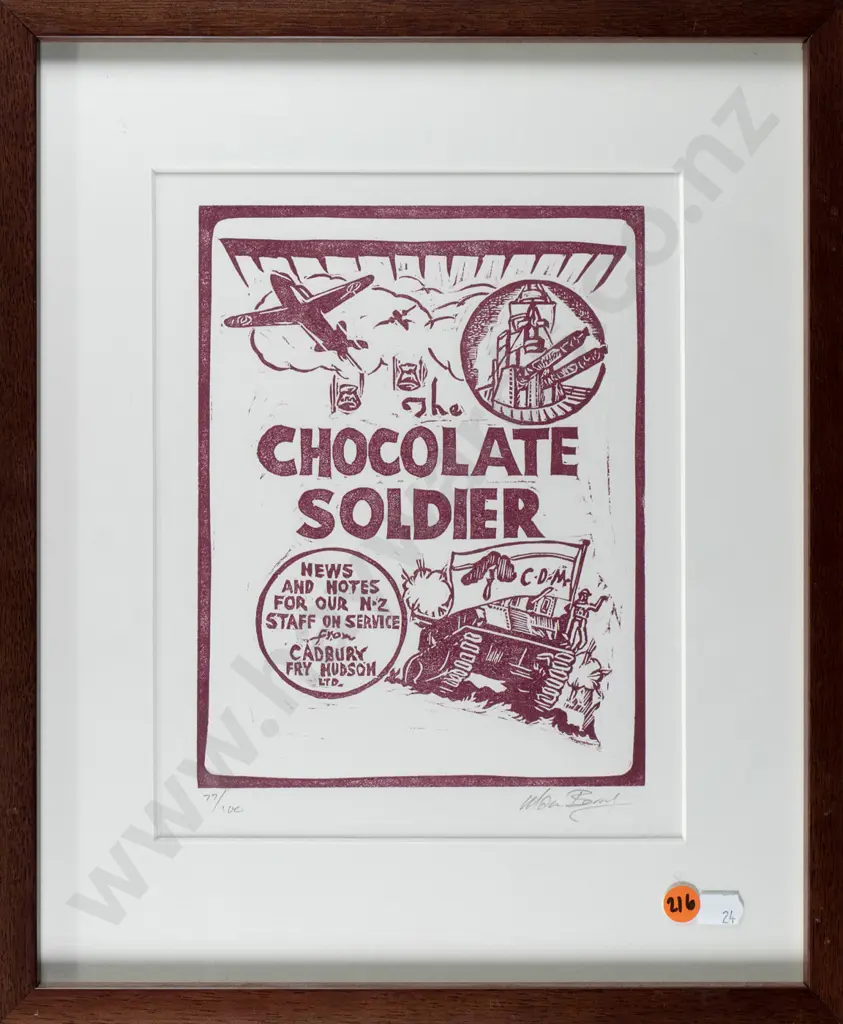 Manu Berry - framed ltd edition print 77/100  "The Chocolate Soldier" H-220 W-165 Image 1++
