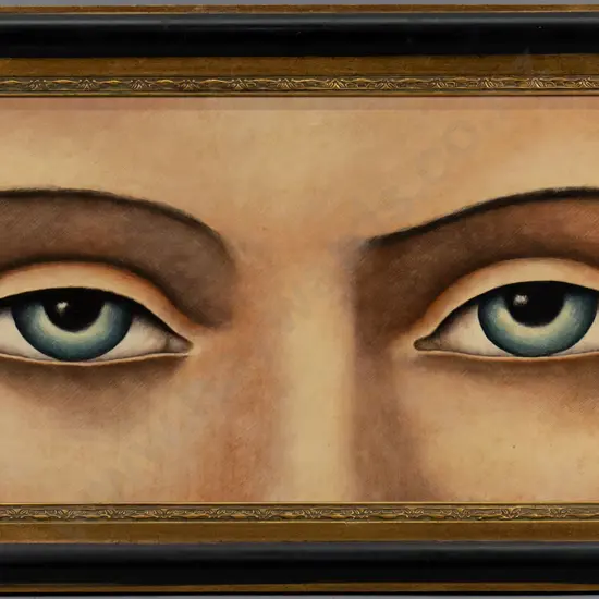 Donna Demente '09 -framed acrylic on board "Sibylline" H-390 W-980