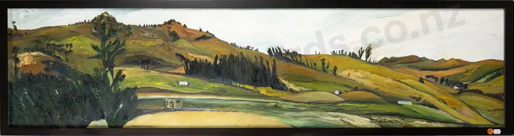 Joanna Tokona 2007 - framed oil "Resting Place Karitane" H-290 W-1210 Image 1++