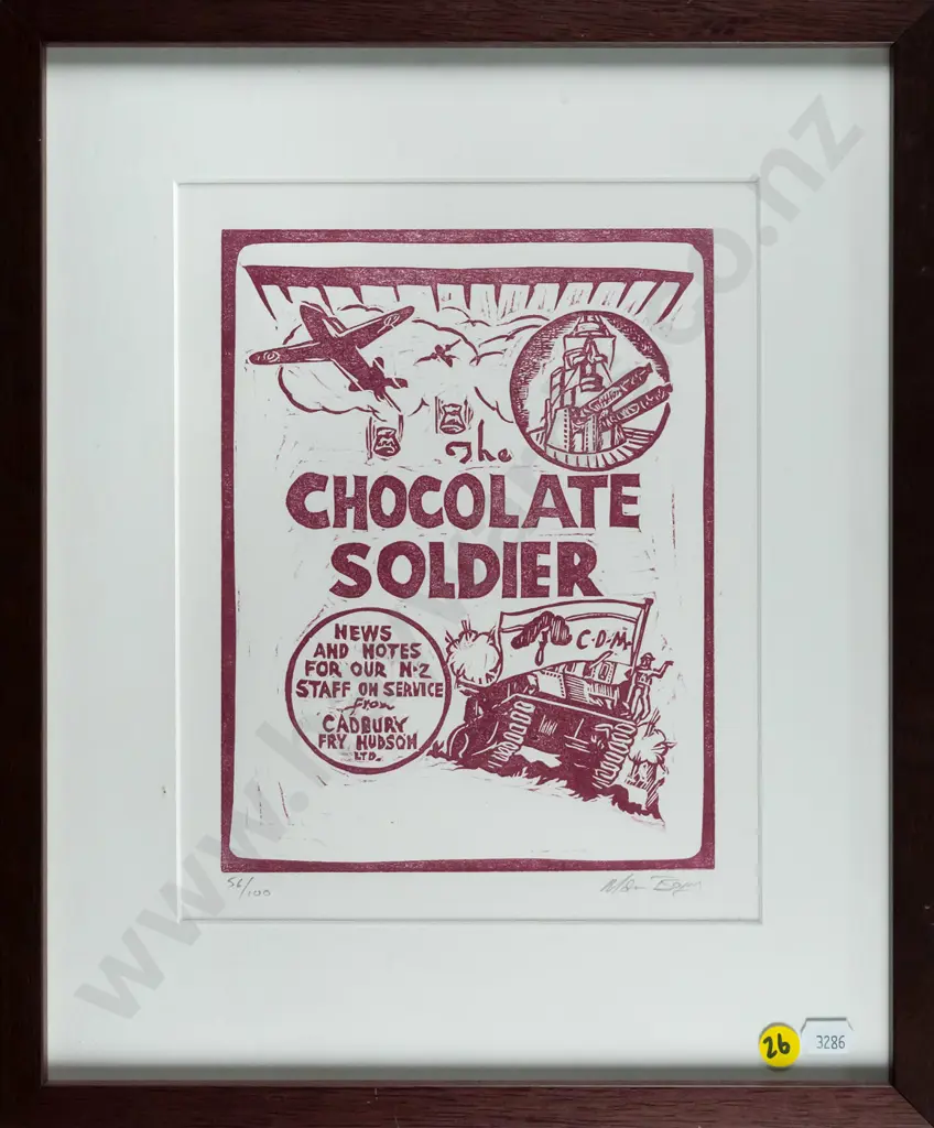 Manu Berry - framed ltd edition print 56/100  "The Chocolate Soldier" H-220 W-165 Image 1++