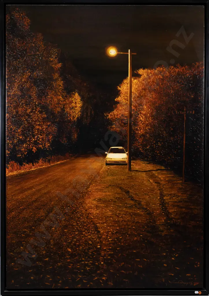 Sam Foley '06 - framed oil "Queens Drive" H-1410 W-970 Image 1++
